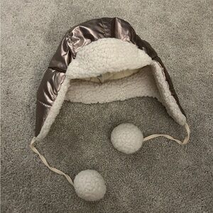 Aerie Gold Sherpa Winter Hat